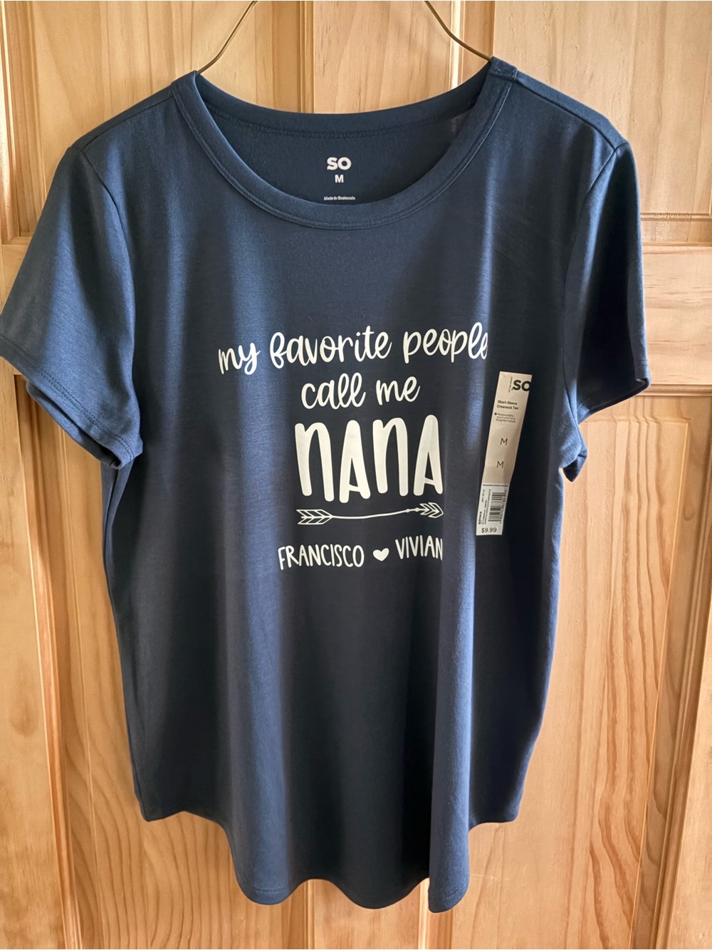 SO Navy Graphic Tee — "My Favorite People Call Me Nana"